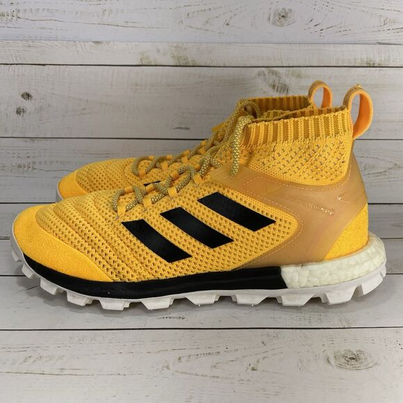 Gosha Rubchiniskiy X Adidas Copa Mid Primeknit Boost Gold Yellow Mens Size 9 - Picture 4 of 10